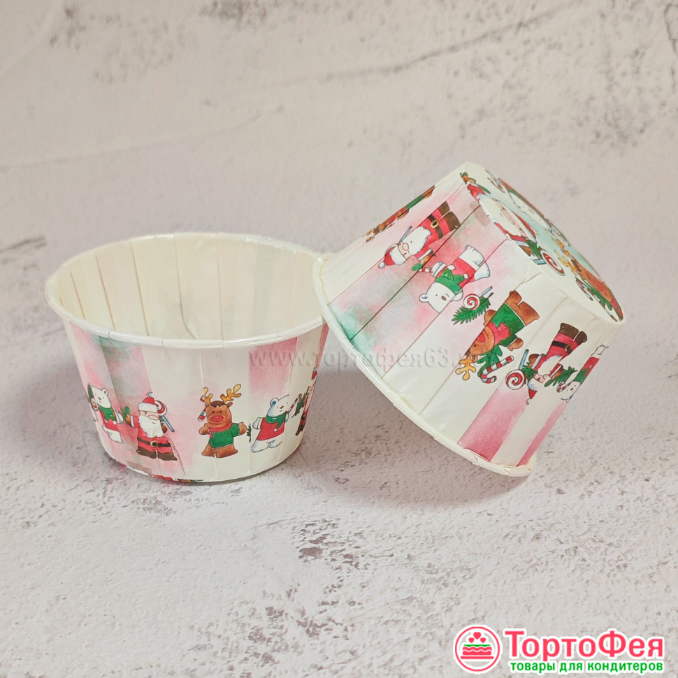 Форма бумаж. Маффин "Новый год", 10 шт