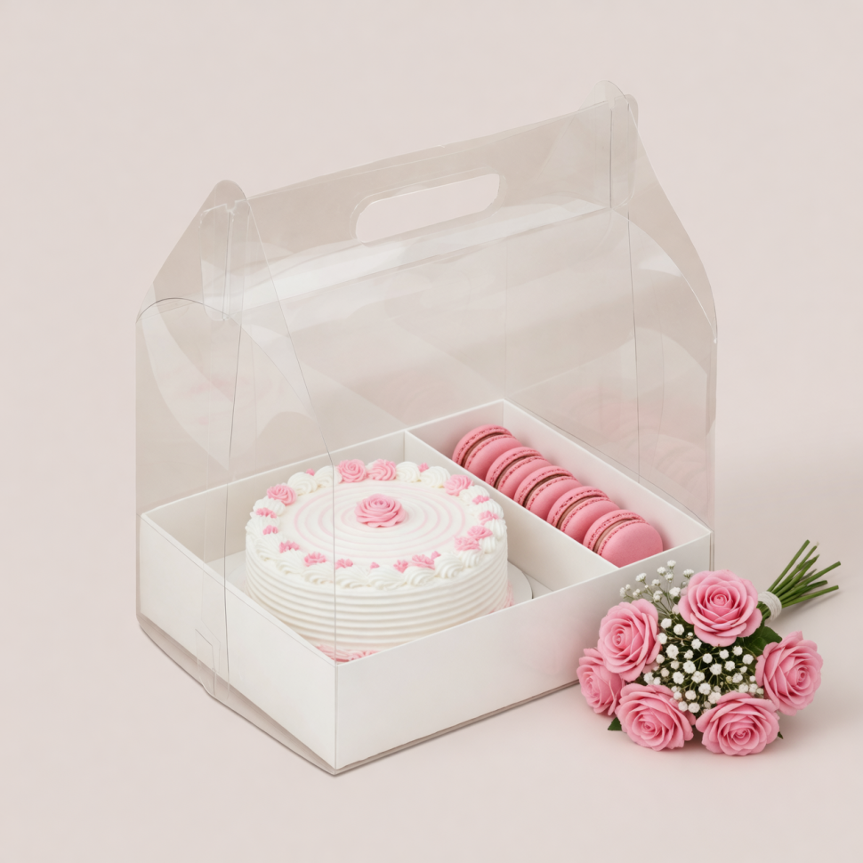 Коробка-переноска 23х17х25 см, белая