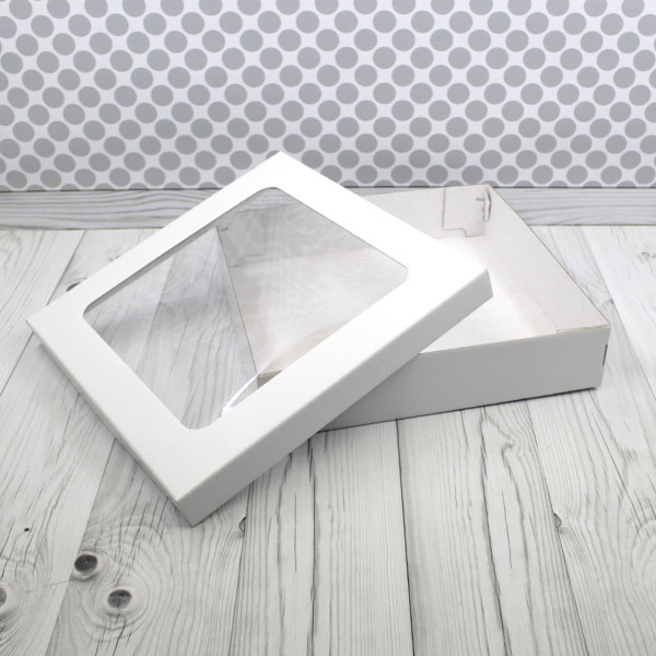 Коробка для кейтеринга, фуршета 37х37х8 см (внутри белая)