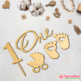 Набор украшений из акрила &quot;Детский набор&quot; / 5 шт