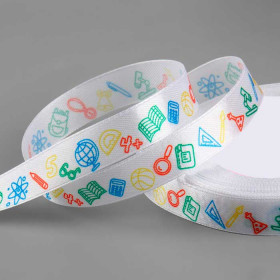 Лента атласная &quot;Школа&quot; 1,5 см / 2 м  