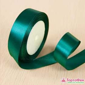 Лента атласная Изумрудная 2 см, 22 м