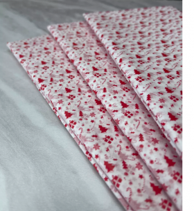 Бумага упаковочная тишью &quot;Новогодняя тема&quot; 1 лист (50х66 см)