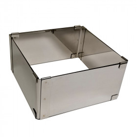 Форма разъемная квадратная 15-28 см (выс. 10 см)