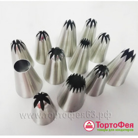 Насадки кондитерские большие, 12 шт № 1