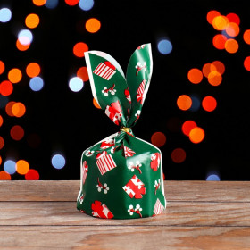 Пакетик с завязками 13х13 см &quot;Подарки&quot;, 1 шт    