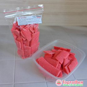 Глазурь кондитерская со вкусом Клубники, ломтики / Россия, 100 гр 