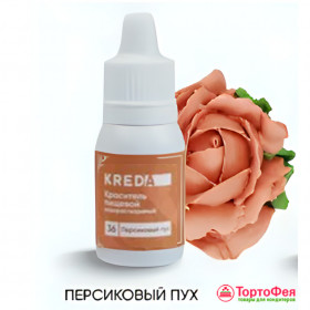 Краситель гелевый водорастворимый KREDA Пастель, Персиковый пух / 10 мл          