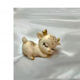 Фигурка из глазури &quot;Олененок хвостиком вверх&quot; 6,5х4 см / 1 шт   