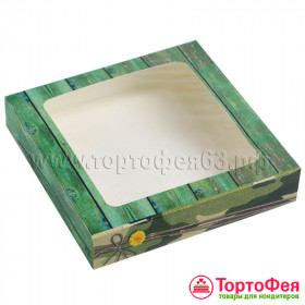 Коробка 20х20х4 см с окном "Стратегический запас"   