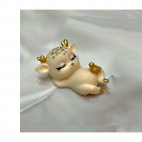 Фигурка из глазури &quot;Олененок с птичкой&quot; 7х4 см / 1 шт    