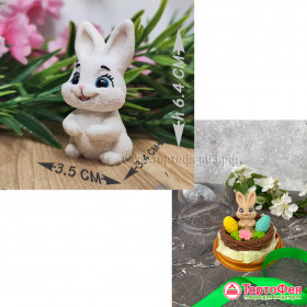 Молд силиконовый &quot;Зайчик радость&quot;6,4 см