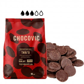 Шоколад Темный 53 % Тиаго / Chocovic, 100 гр 