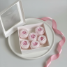 Коробка 15х15х4 см с окном, белая