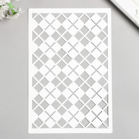 Трафарет «Вязка Ромбики» 24х16 см   