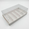 Коробка для 5 эклеров 22х13,5х7 см с прозрачным куполом