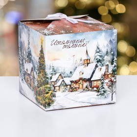 Коробка подарочная 14х14х14 см &quot;Исполнения желаний&quot; 