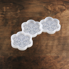 Форма силикон.для леденцов/шоколада  &quot;Снежинки&quot;  4 см, 3 шт