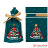 Пакетик с лентой 15х20 см "Merry Christmas", 1 шт /  