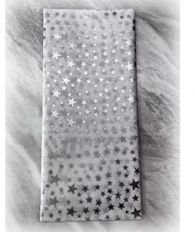 Бумага тишью &quot;Серебряные звездочки&quot;, 1 лист (50х66см)  