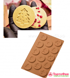 Форма силиконовая &quot;Медальоны новогодние&quot;