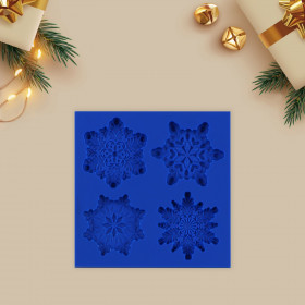 Молд Снежинки 4 шт 