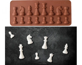 Форма силиконовая &quot;Шахматы&quot;, 16 шт