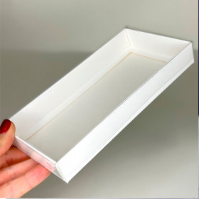 Коробка для дубайского шoколада с прозрачной крышкой 18х9х2,5 см