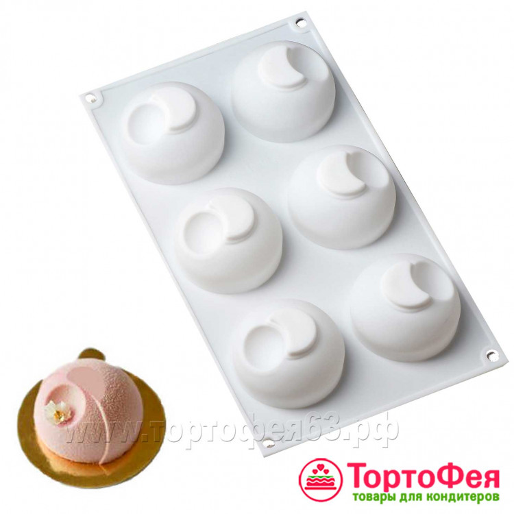 Форма силикон.для муссовых пирожных Dessert, 6 шт