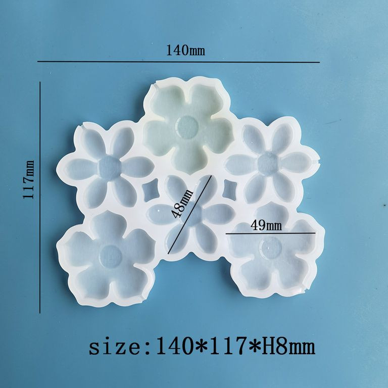Форма силиконовая для леденцов/шоколада "Цветы" Форма силиконовая для леденцов/шоколада "Цветы"