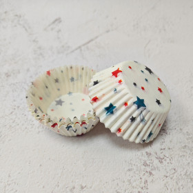 Капсулы бумажные 40х25 мм &quot;Звездочки&quot;/ 25 шт