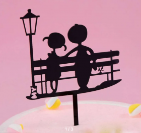 Топпер &quot;Парочка&quot;, черный