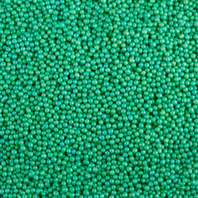 Посыпка шарики Зеленые перламутр. 2мм,  25 г