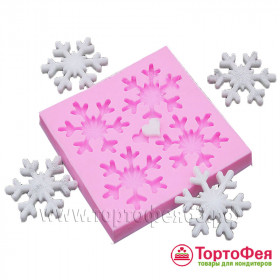 Молд 4 Снежинки