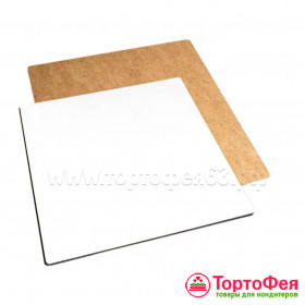 Подложка ЛХДФ (3мм) белая, 24х24 см