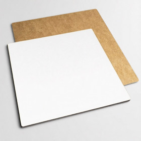 Подложка ЛХДФ (3мм) белая, 24х24 см