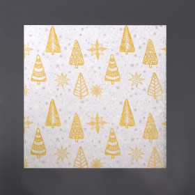 Обёрточная бумага жиростойкая &quot;Елочки&quot; 18х18 см / 5 шт  