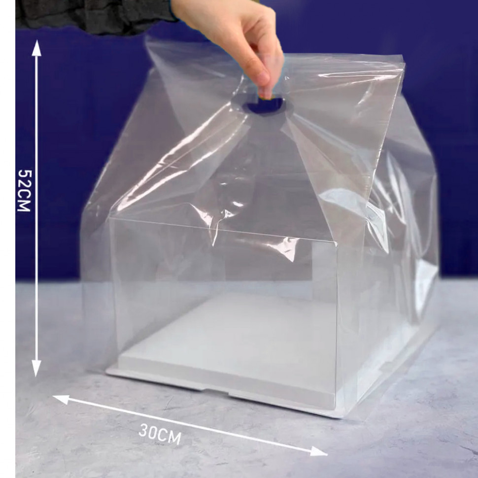 Пакет полиэтиленовый прозрачный большой 30х52 см