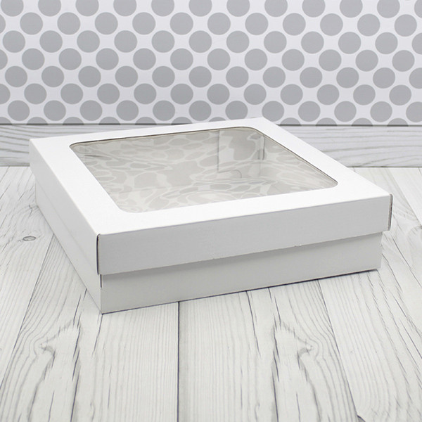 Коробка для кейтеринга, фуршета 30х30х8 см (внутри белая) 