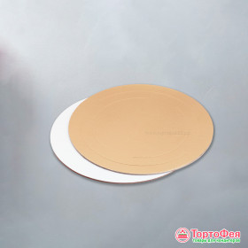 Подложка 2,5 мм Золото/белая, 20 см