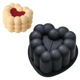 Силиконовая форма для мусса "Воздушное сердце бенто"