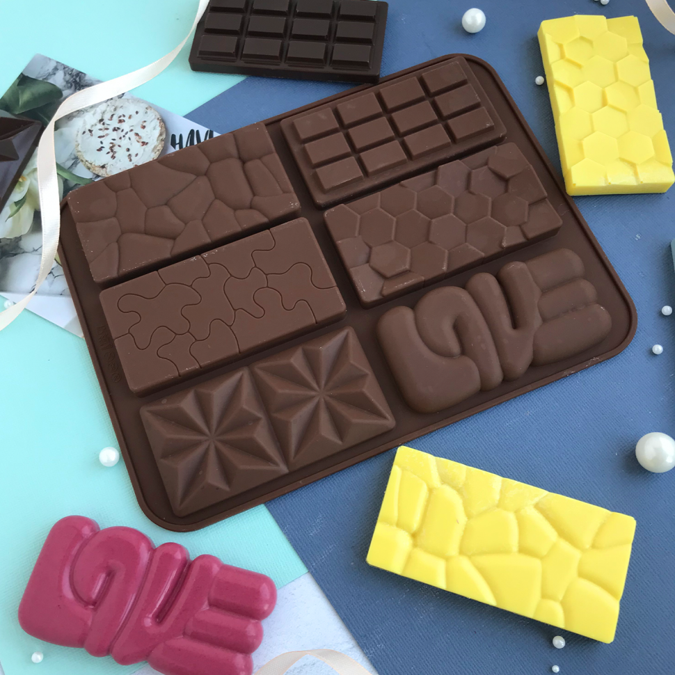 Форма силиконовая Мини-плитки "Микс 6 в 1"