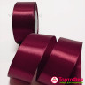 Лента атласная Бордовая 4 см, 22 м