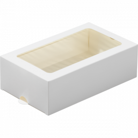 Коробка для макарони 18х10,7х5,5 см, белая