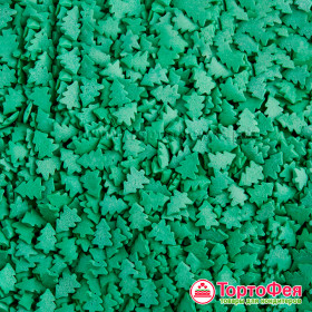 Посыпка из глазури &quot;Елочки зеленые&quot;, 50 г