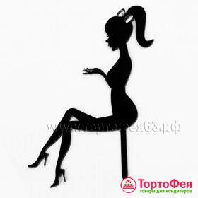 Топпер &quot;Девушка с бантом&quot;