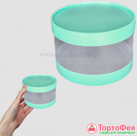 Коробка круглая d 12 выс.7 см, Тиффани