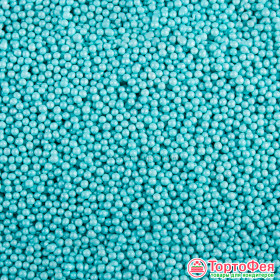 Посыпка шарики Голубые 2 мм перламутр., 25 г