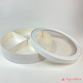 Коробка для клубники в шоколаде Круглая d 24,5см выс. 5 см