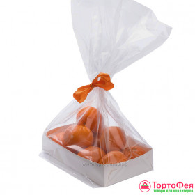 Пакет прозрачный 17*14 см, высота 37 см, с подложкой-лотком (Белой) / 1 шт